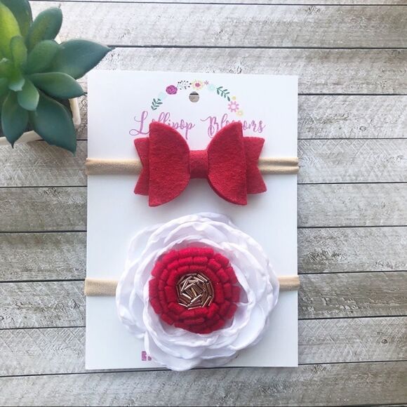 Set of Christmas Baby Headbands - Picture 2 of 5